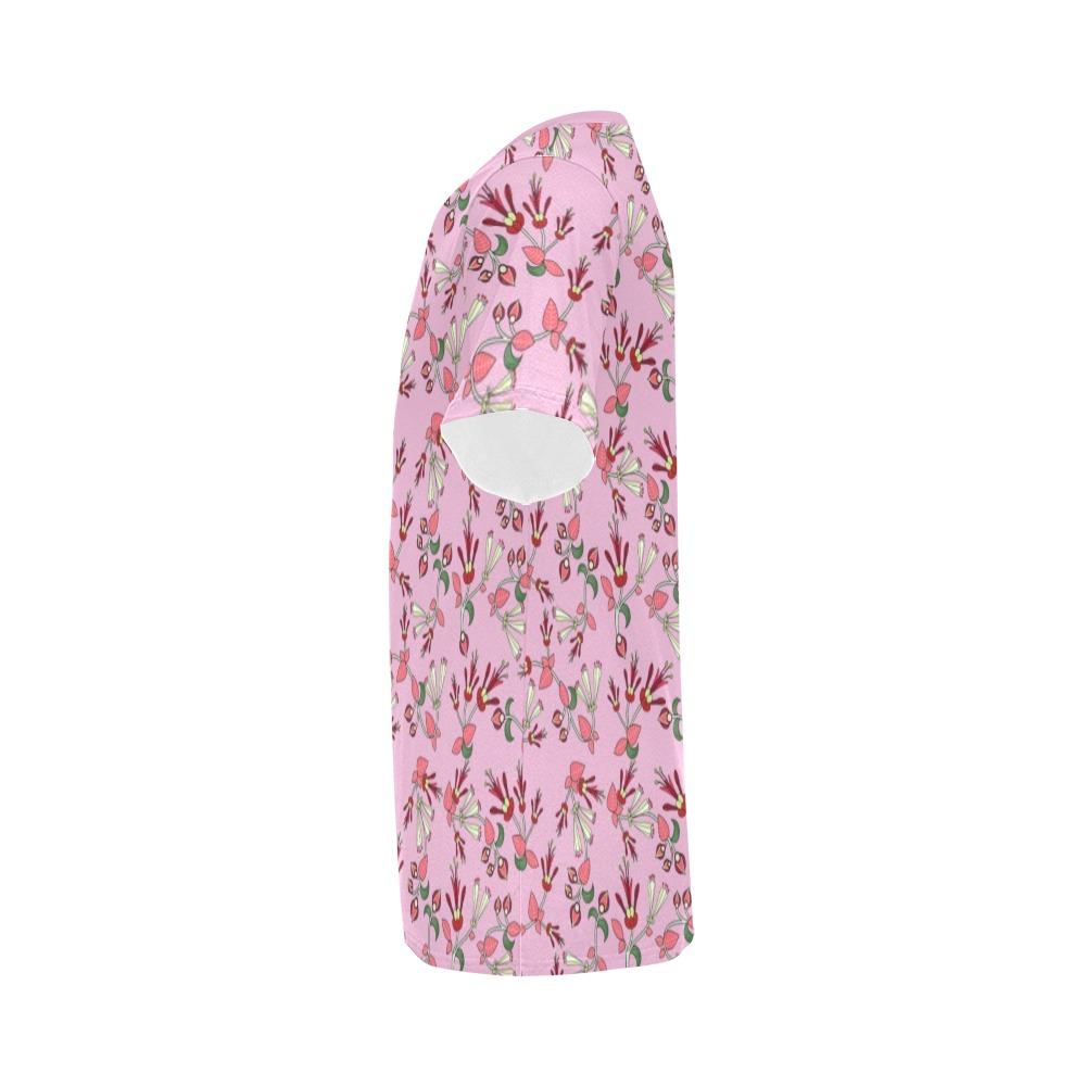 Strawberry Floral All Over Print T-Shirt for Men (USA Size) (Model T40) All Over Print T-Shirt for Men (T40) e-joyer 