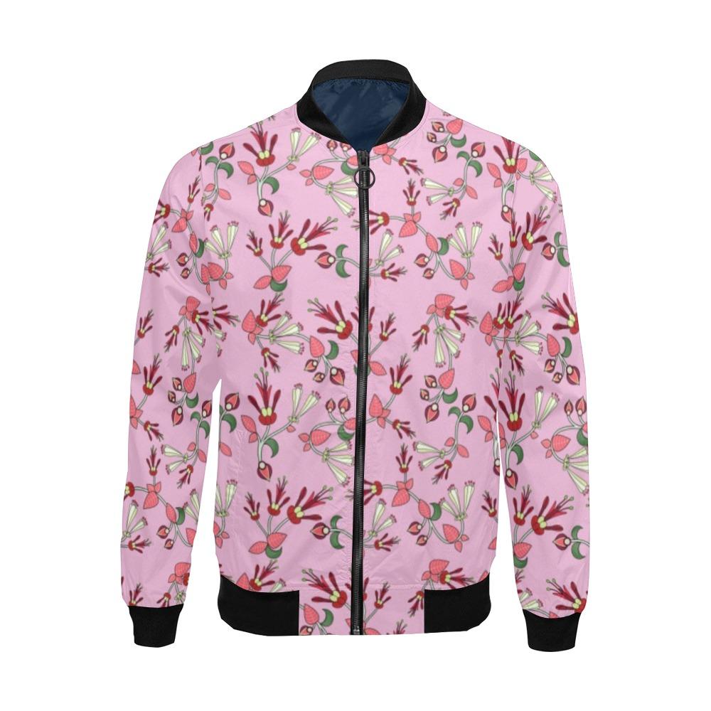 Strawberry Floral Bomber Jacket by 49 Dzine