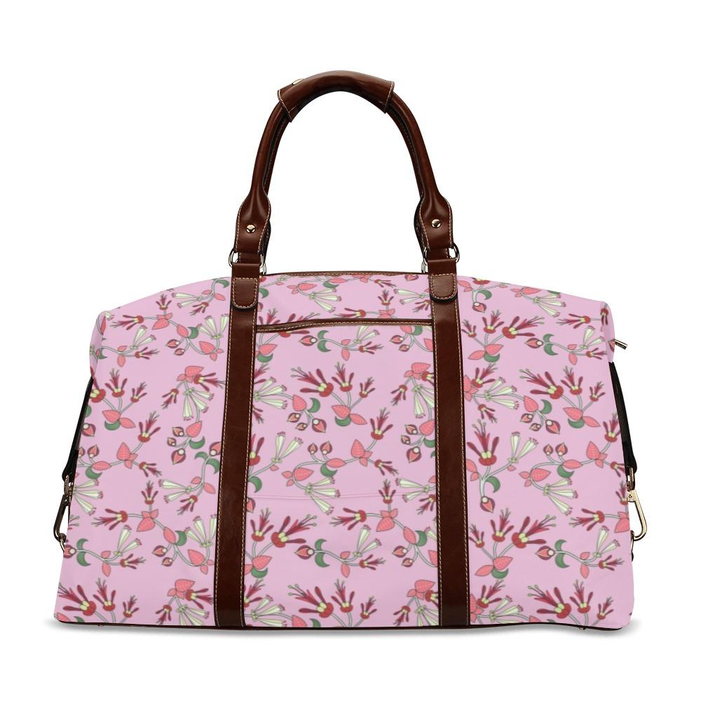 Strawberry Floral Classic Travel Bag (Model 1643) Remake Classic Travel Bags (1643) e-joyer 