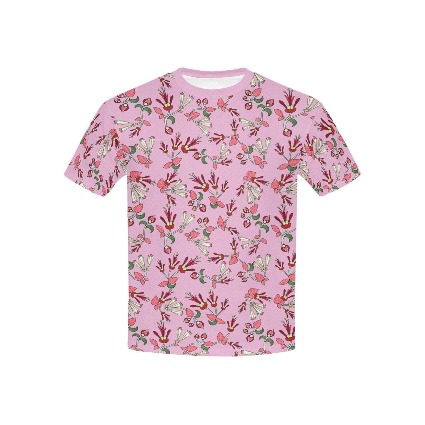 Strawberry Floral Kids' All Over Print T-shirt (USA Size) (Model T40) All Over Print T-shirt for Kid (T40) e-joyer 