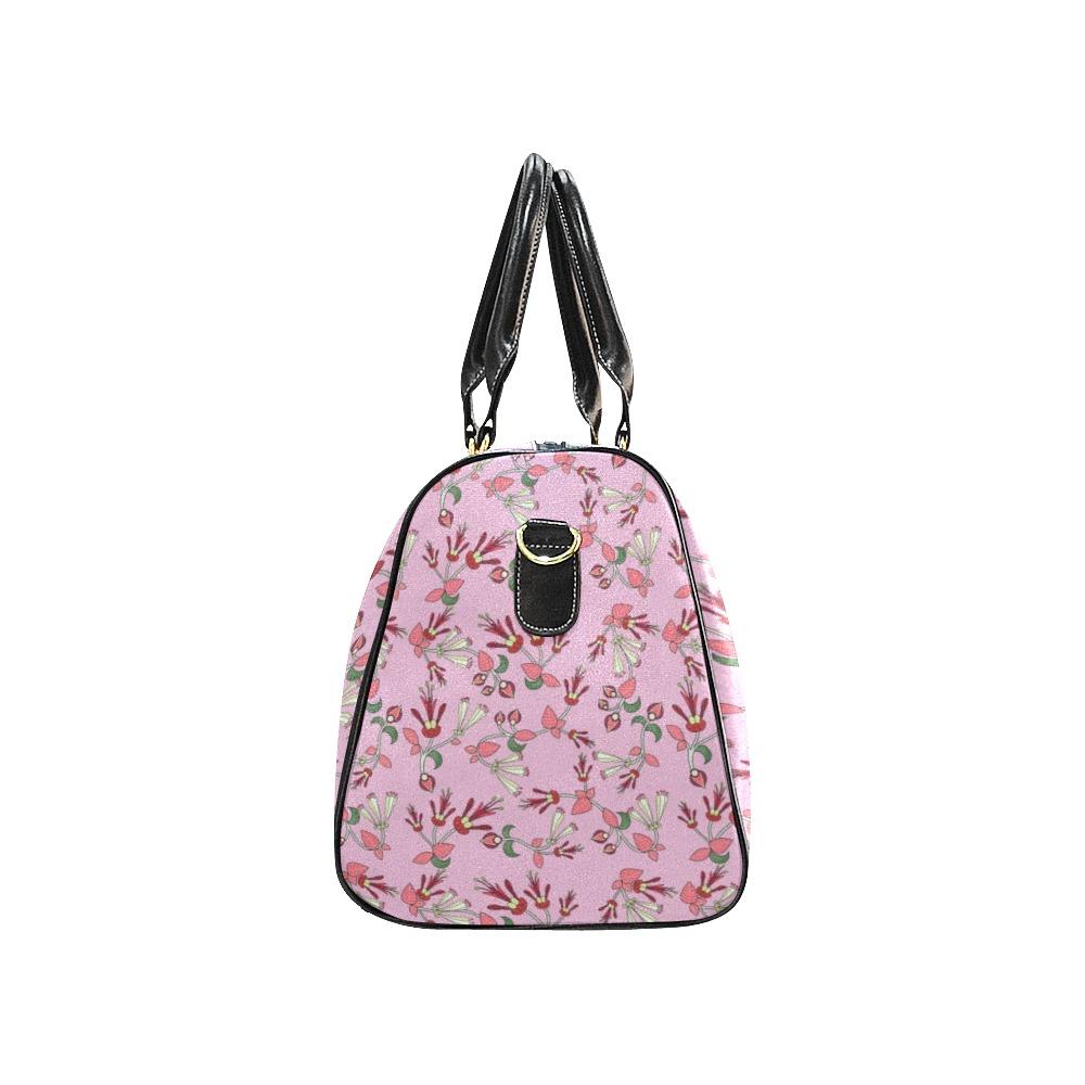 Strawberry Floral New Waterproof Travel Bag/Large (Model 1639) Waterproof Travel Bags (1639) e-joyer 