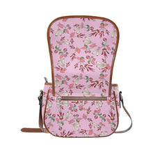 Load image into Gallery viewer, Strawberry Floral Saddle Bag/Large (Model 1649) Saddle Bag/Large e-joyer 
