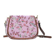 Load image into Gallery viewer, Strawberry Floral Saddle Bag/Small (Model 1649) Full Customization Saddle Bag/Small (Full Customization) e-joyer 
