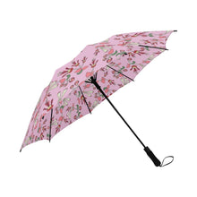 Load image into Gallery viewer, Strawberry Floral Semi-Automatic Foldable Umbrella (Model U05) Semi-Automatic Foldable Umbrella e-joyer 
