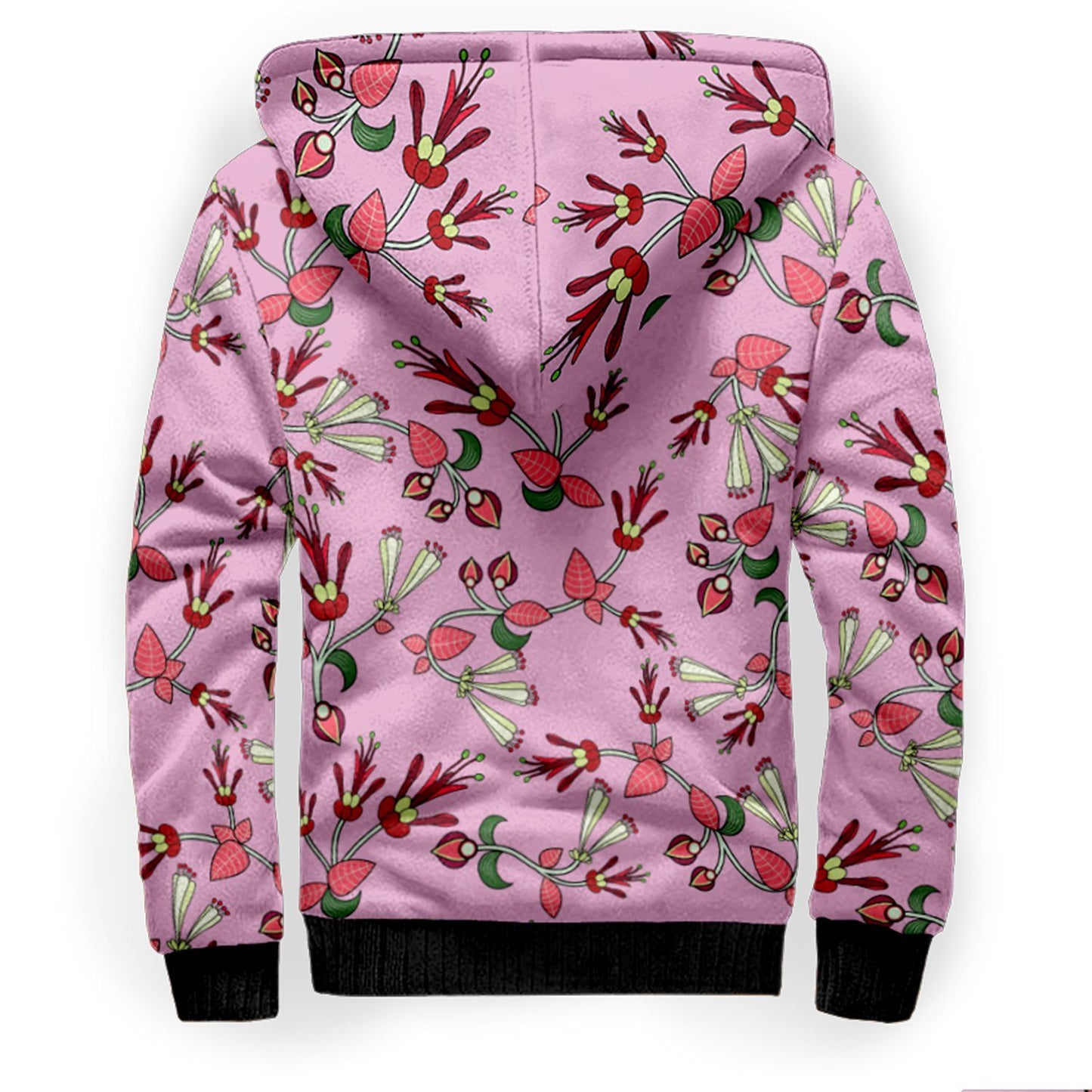 Strawberry Floral Sherpa Hoodie hoodie Herman 