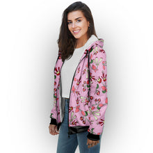 Load image into Gallery viewer, Strawberry Floral Sherpa Hoodie hoodie Herman 
