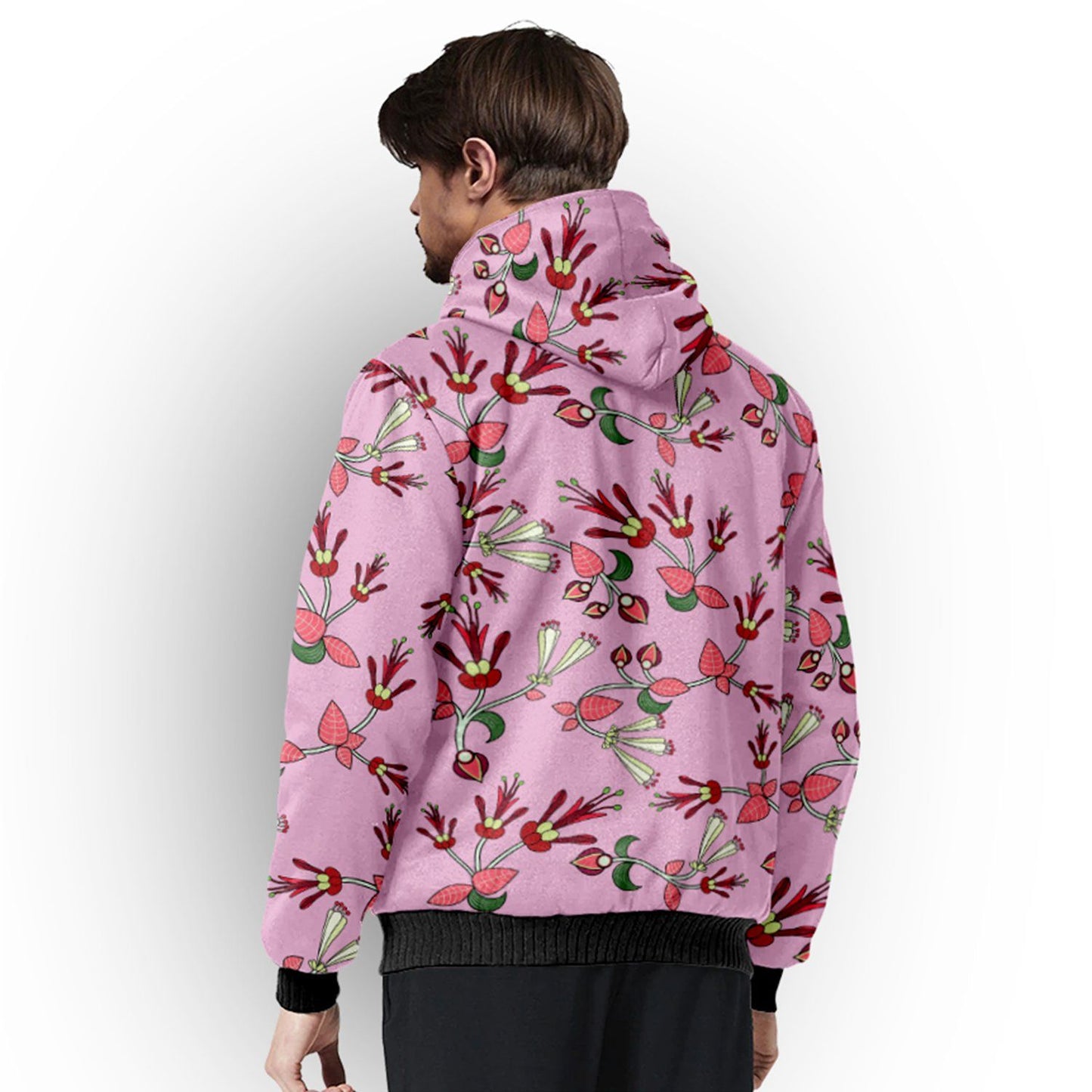 Strawberry Floral Sherpa Hoodie hoodie Herman 