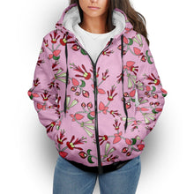 Load image into Gallery viewer, Strawberry Floral Sherpa Hoodie hoodie Herman 
