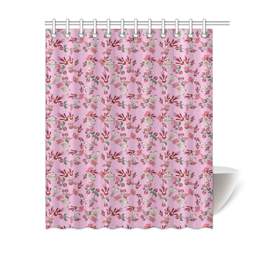 Strawberry Floral Shower Curtain 60"x72" Shower Curtain 60"x72" e-joyer 