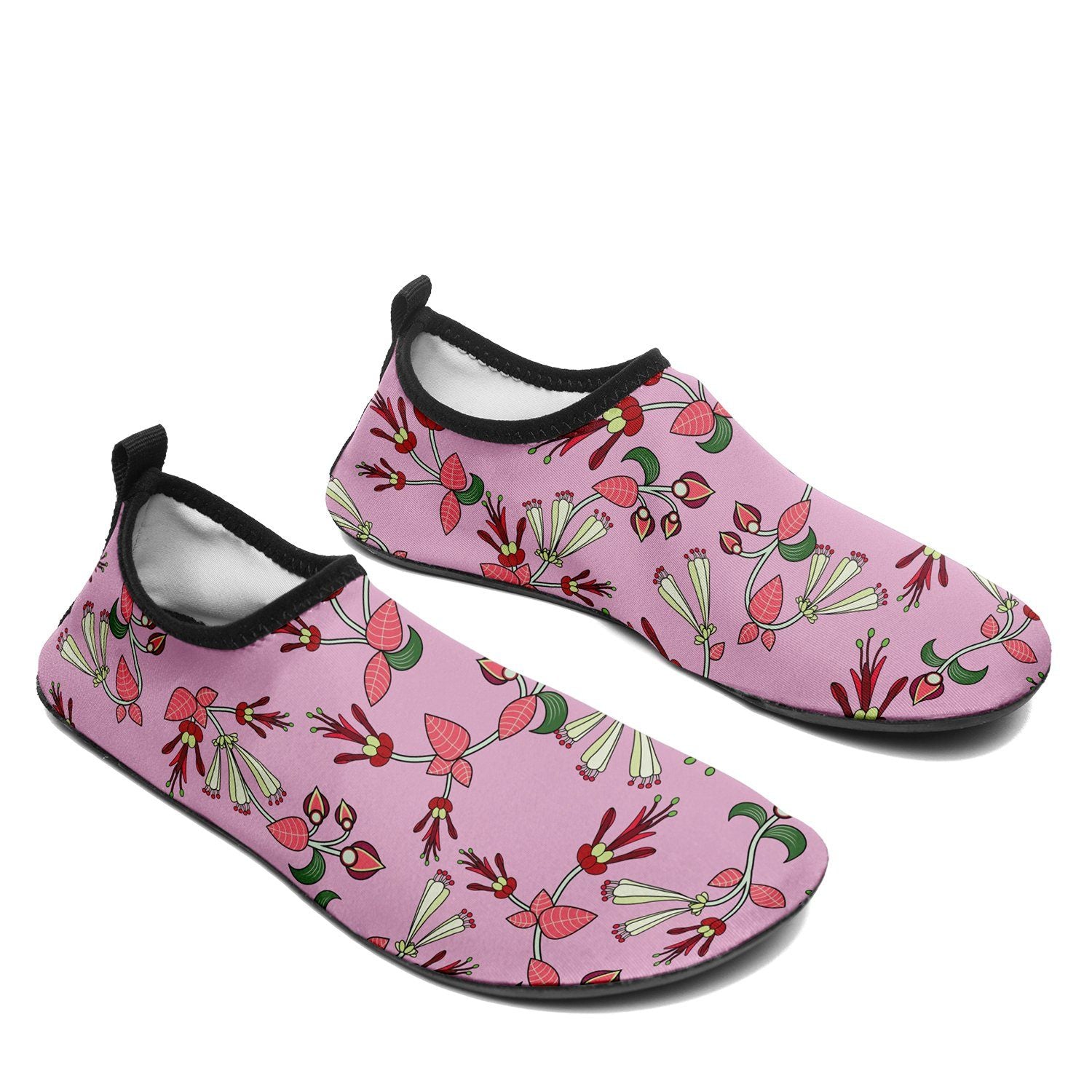 Strawberry Floral Sockamoccs Slip On Shoes Herman 