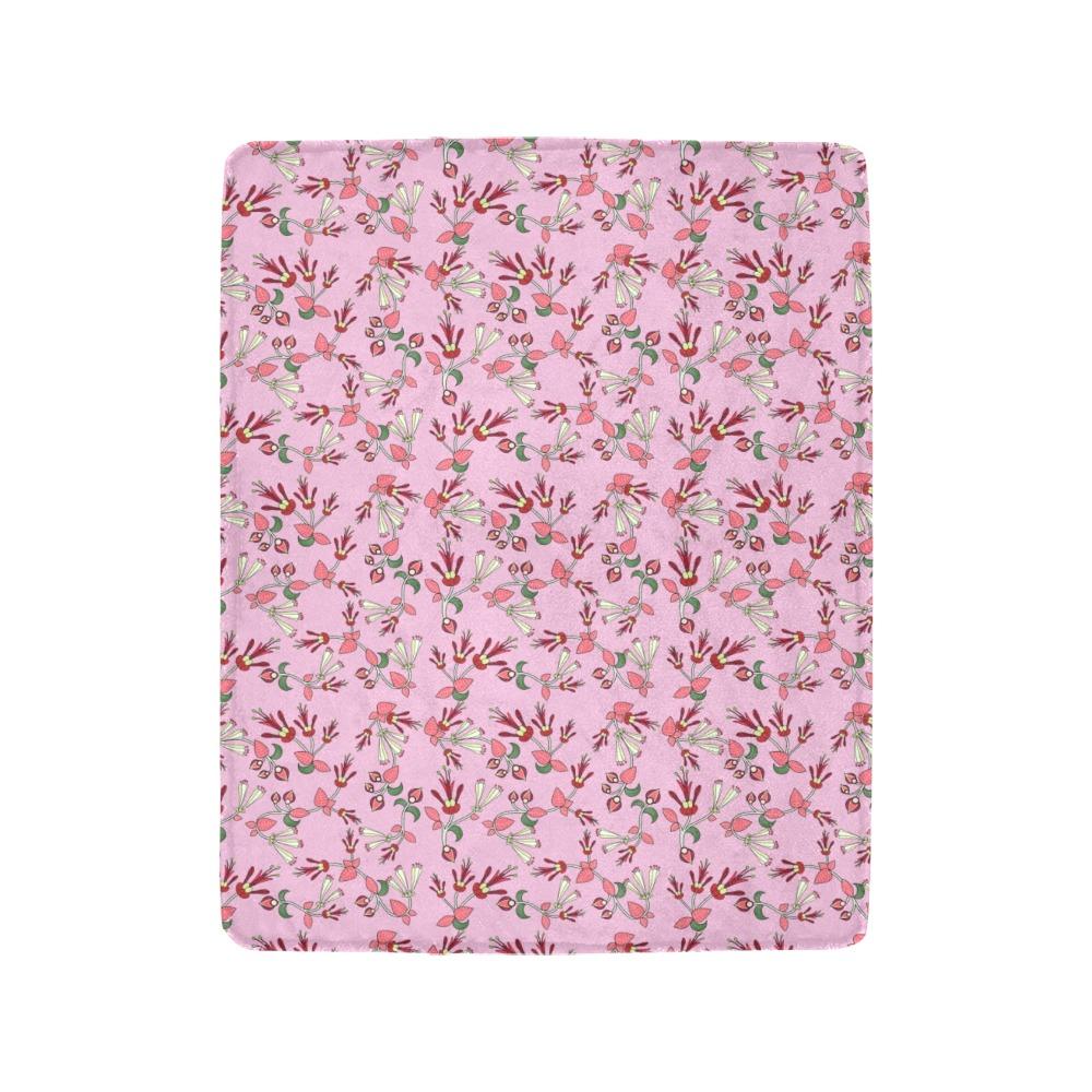 Strawberry Floral Ultra-Soft Micro Fleece Blanket 40"x50" Ultra-Soft Blanket 40''x50'' e-joyer 