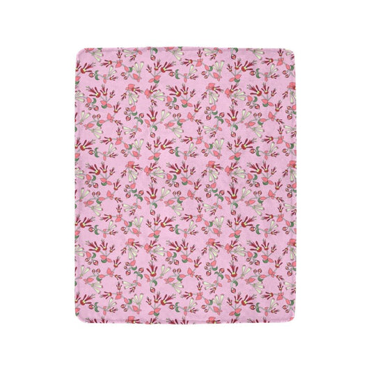 Strawberry Floral Ultra-Soft Micro Fleece Blanket 40"x50" Ultra-Soft Blanket 40''x50'' e-joyer 