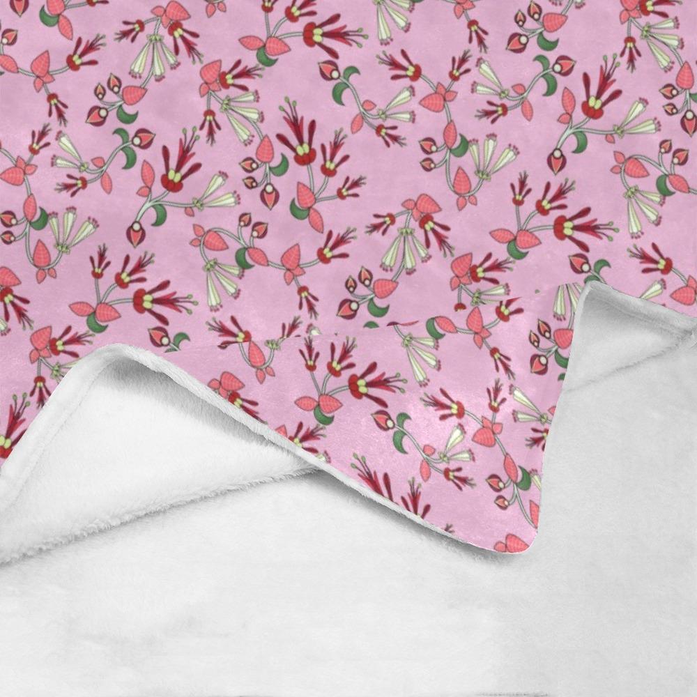 Strawberry Floral Ultra-Soft Micro Fleece Blanket 40"x50" Ultra-Soft Blanket 40''x50'' e-joyer 