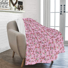 Load image into Gallery viewer, Strawberry Floral Ultra-Soft Micro Fleece Blanket 50&quot;x60&quot; Ultra-Soft Blanket 50&#39;&#39;x60&#39;&#39; e-joyer 
