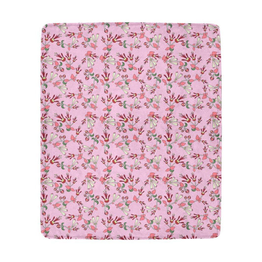 Strawberry Floral Ultra-Soft Micro Fleece Blanket 50"x60" Ultra-Soft Blanket 50''x60'' e-joyer 