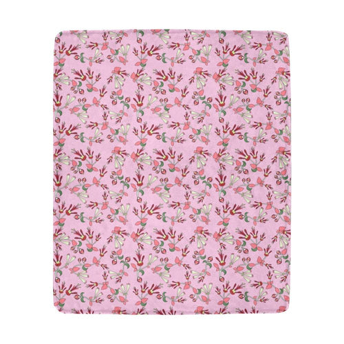 Strawberry Floral Ultra-Soft Micro Fleece Blanket 50