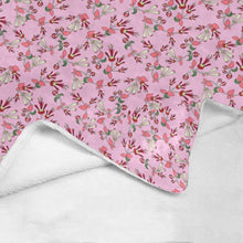 Load image into Gallery viewer, Strawberry Floral Ultra-Soft Micro Fleece Blanket 50&quot;x60&quot; Ultra-Soft Blanket 50&#39;&#39;x60&#39;&#39; e-joyer 
