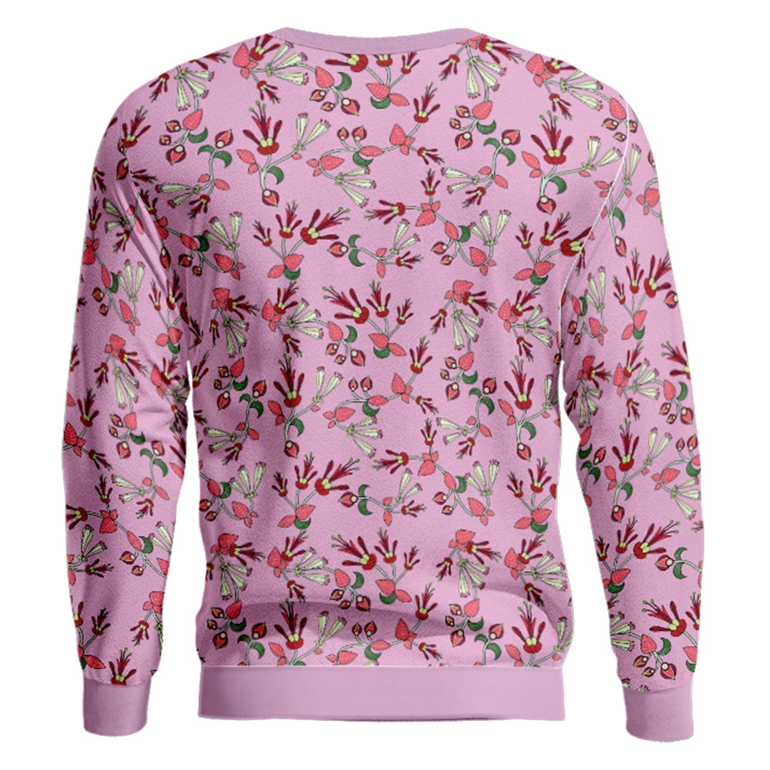 Strawberry Floral Unisex Crewneck Long Sleeve Top Herman 