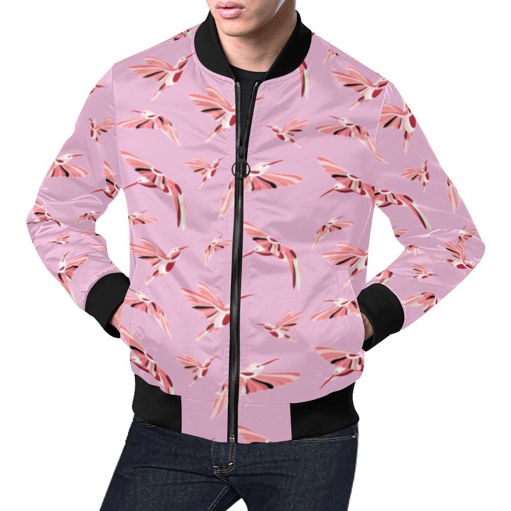 Strawberry Pink All Over Print Bomber Jacket for Men (Model H19) All Over Print Bomber Jacket for Men (H19) e-joyer 