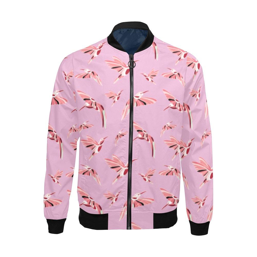 Strawberry Pink All Over Print Bomber Jacket for Men (Model H19) All Over Print Bomber Jacket for Men (H19) e-joyer 