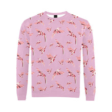 Load image into Gallery viewer, Strawberry Pink All Over Print Crewneck Sweatshirt for Men (Model H18) shirt e-joyer 
