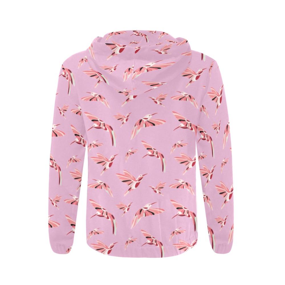 Strawberry Pink All Over Print Full Zip Hoodie for Men (Model H14) All Over Print Full Zip Hoodie for Men (H14) e-joyer 