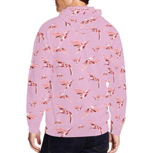 Load image into Gallery viewer, Strawberry Pink All Over Print Full Zip Hoodie for Men (Model H14) All Over Print Full Zip Hoodie for Men (H14) e-joyer 
