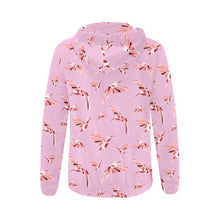 Load image into Gallery viewer, Strawberry Pink All Over Print Full Zip Hoodie for Women (Model H14) All Over Print Full Zip Hoodie for Women (H14) e-joyer 
