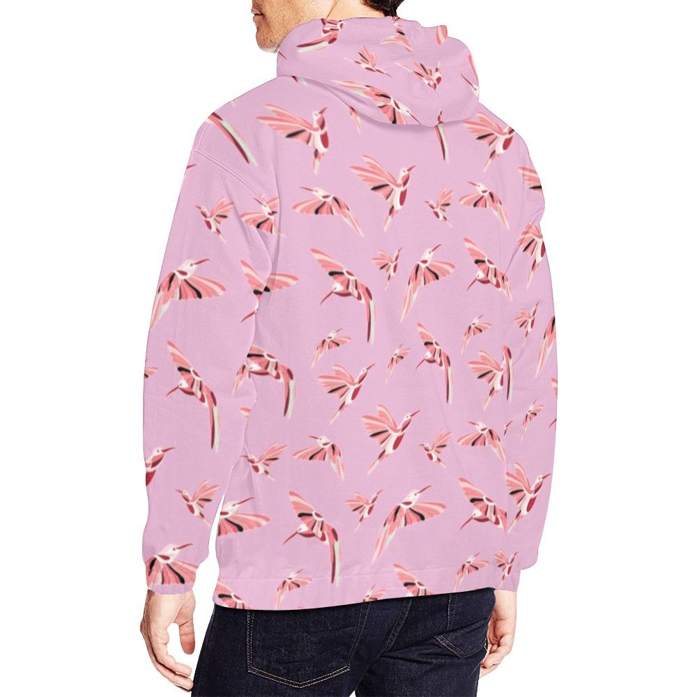 Strawberry Pink All Over Print Hoodie for Men (USA Size) (Model H13) All Over Print Hoodie for Men (H13) e-joyer 