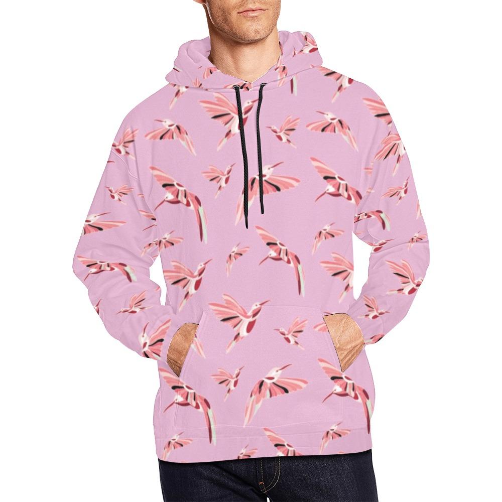 Strawberry Pink All Over Print Hoodie for Men (USA Size) (Model H13) All Over Print Hoodie for Men (H13) e-joyer 