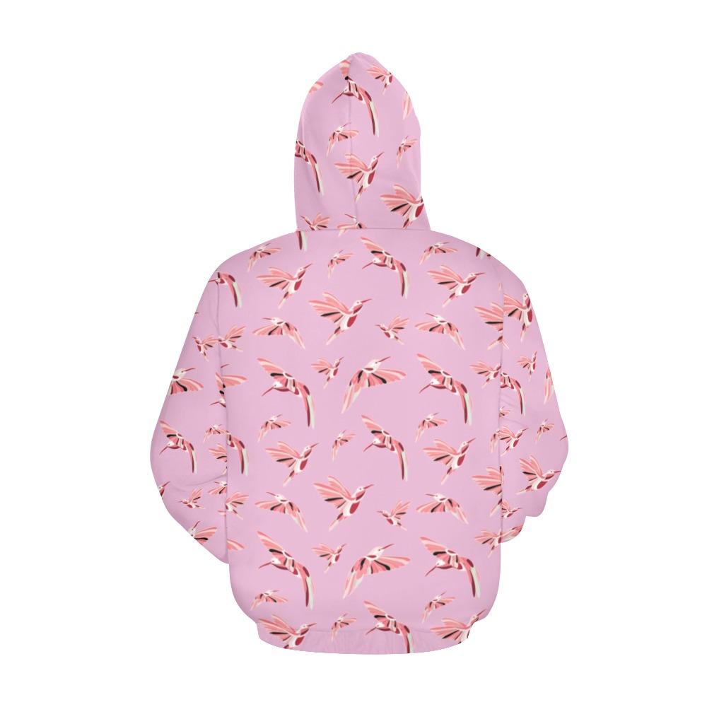 Strawberry Pink All Over Print Hoodie for Women (USA Size) (Model H13) All Over Print Hoodie for Women (H13) e-joyer 