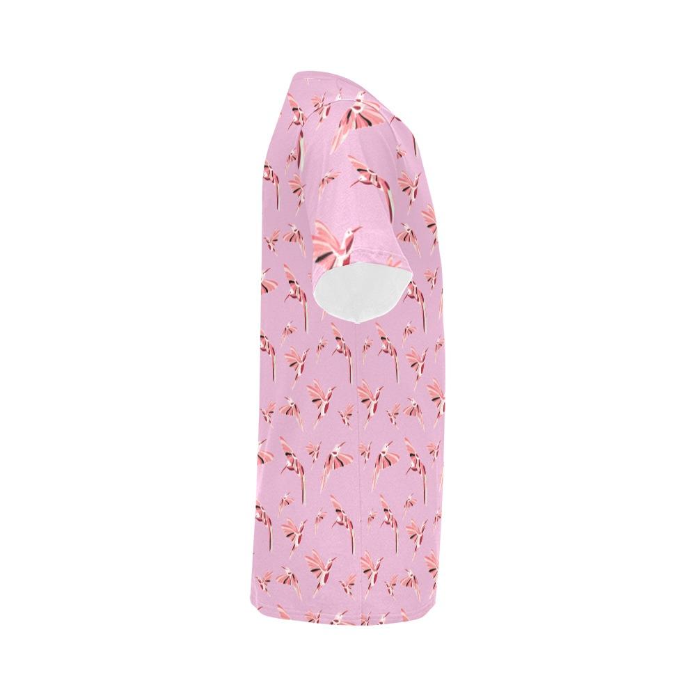 Strawberry Pink All Over Print T-Shirt for Men (USA Size) (Model T40) All Over Print T-Shirt for Men (T40) e-joyer 