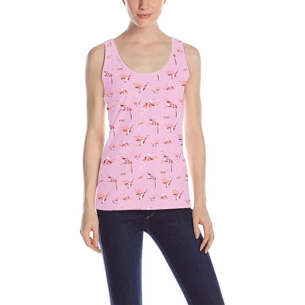 Strawberry Pink All Over Print Tank Top for Women (Model T43) All Over Print Tank Top for Women (T43) e-joyer 