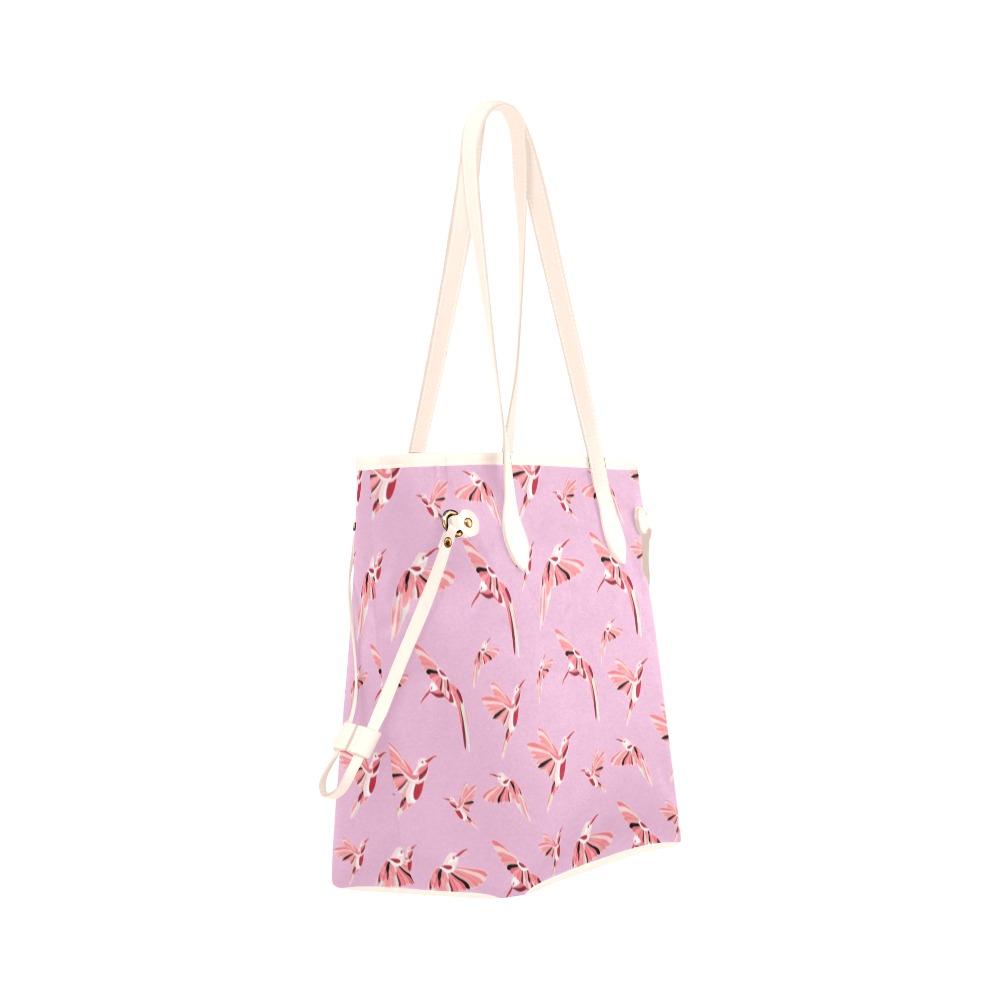 Strawberry Pink Clover Canvas Tote Bag (Model 1661) Clover Canvas Tote Bag (1661) e-joyer 