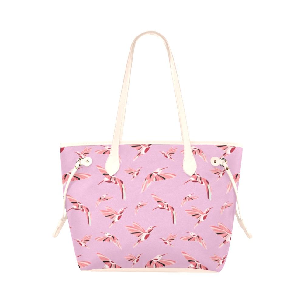 Strawberry Pink Clover Canvas Tote Bag (Model 1661) Clover Canvas Tote Bag (1661) e-joyer 