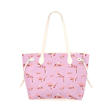 Load image into Gallery viewer, Strawberry Pink Clover Canvas Tote Bag (Model 1661) Clover Canvas Tote Bag (1661) e-joyer 
