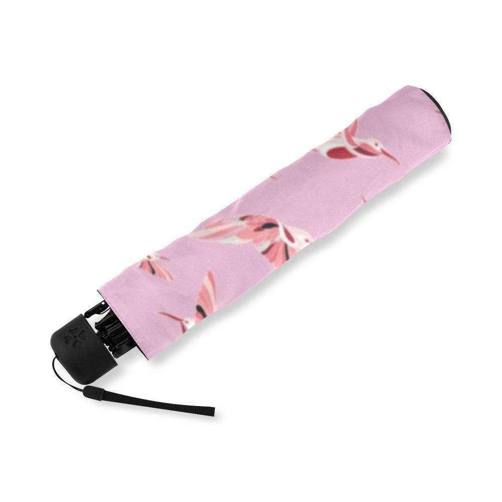 Strawberry Pink Foldable Umbrella (Model U01) Foldable Umbrella e-joyer 