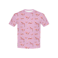 Load image into Gallery viewer, Strawberry Pink Kids&#39; All Over Print T-shirt (USA Size) (Model T40) All Over Print T-shirt for Kid (T40) e-joyer 
