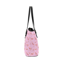 Load image into Gallery viewer, Strawberry Pink Leather Tote Bag/Large (Model 1640) Leather Tote Bag (1640) e-joyer 
