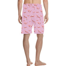 Load image into Gallery viewer, Strawberry Pink Men&#39;s All Over Print Casual Shorts (Model L23) short e-joyer 
