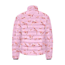 Load image into Gallery viewer, Strawberry Pink Men&#39;s Stand Collar Padded Jacket (Model H41) Men&#39;s Stand Collar Padded Jacket (H41) e-joyer 
