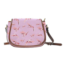 Load image into Gallery viewer, Strawberry Pink Saddle Bag/Small (Model 1649) Full Customization Saddle Bag/Small (Full Customization) e-joyer 
