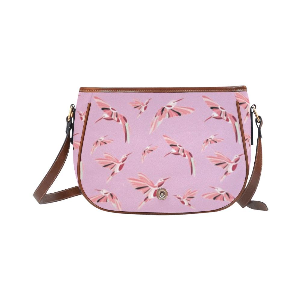 Strawberry Pink Saddle Bag/Small (Model 1649) Full Customization Saddle Bag/Small (Full Customization) e-joyer 