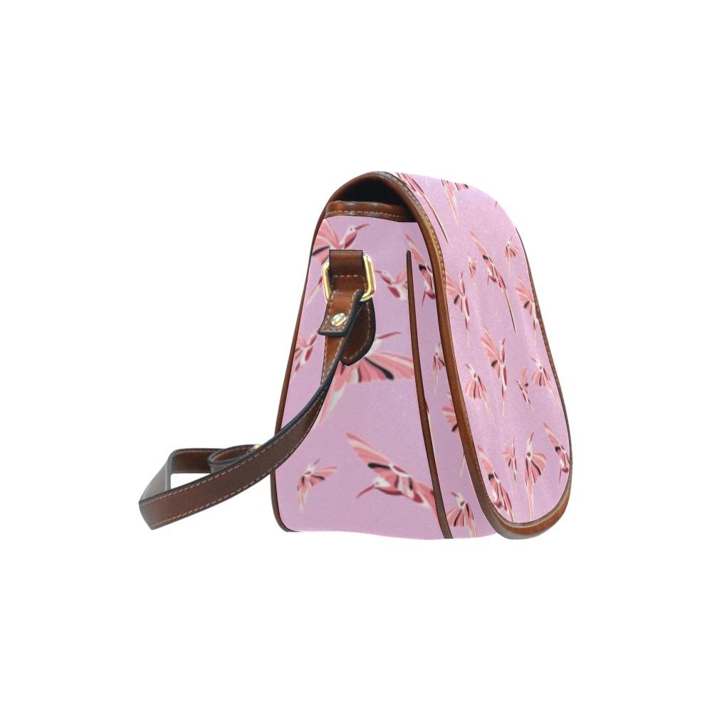 Strawberry Pink Saddle Bag/Small (Model 1649) Full Customization Saddle Bag/Small (Full Customization) e-joyer 