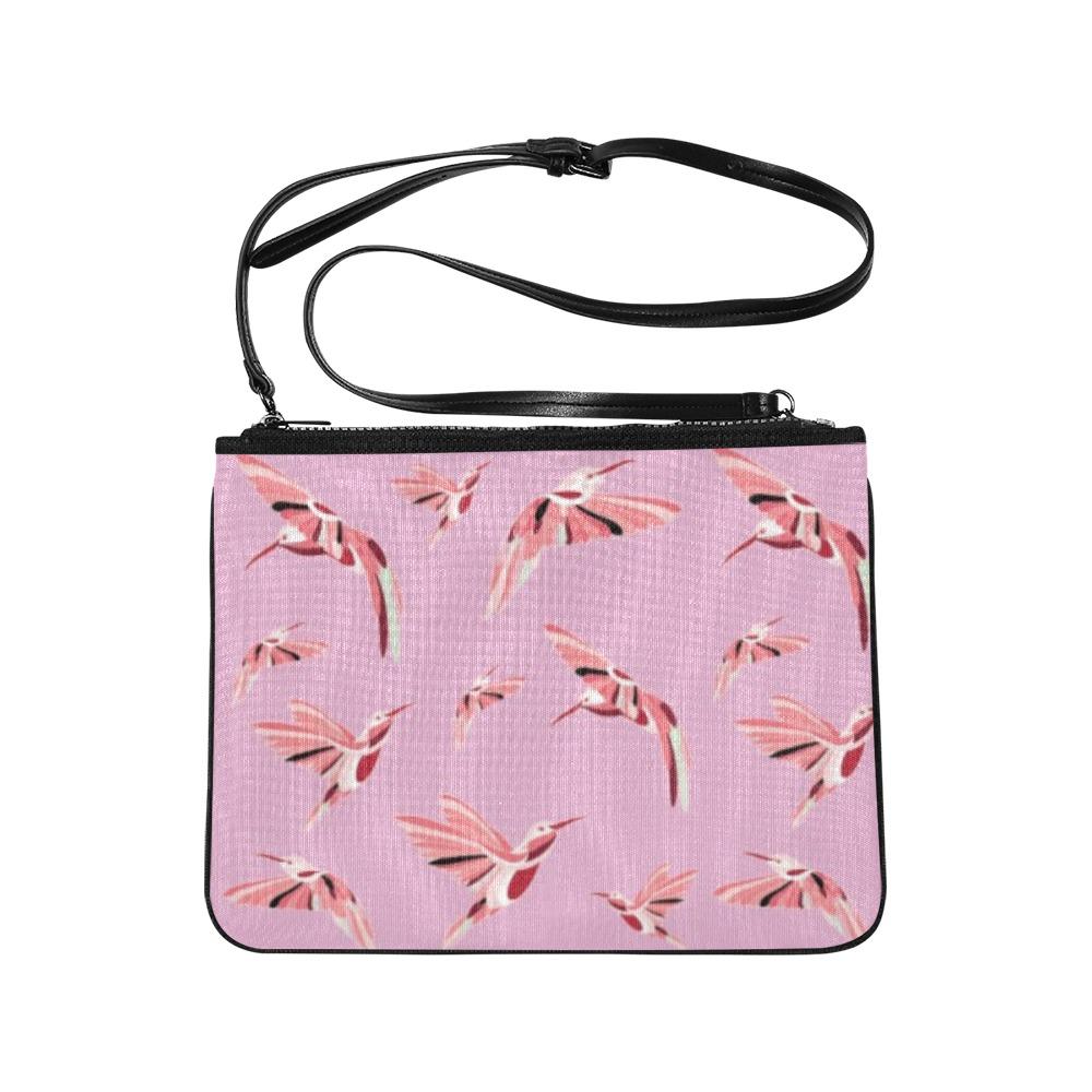 Strawberry Pink Slim Clutch Bag (Model 1668) Slim Clutch Bags (1668) e-joyer 