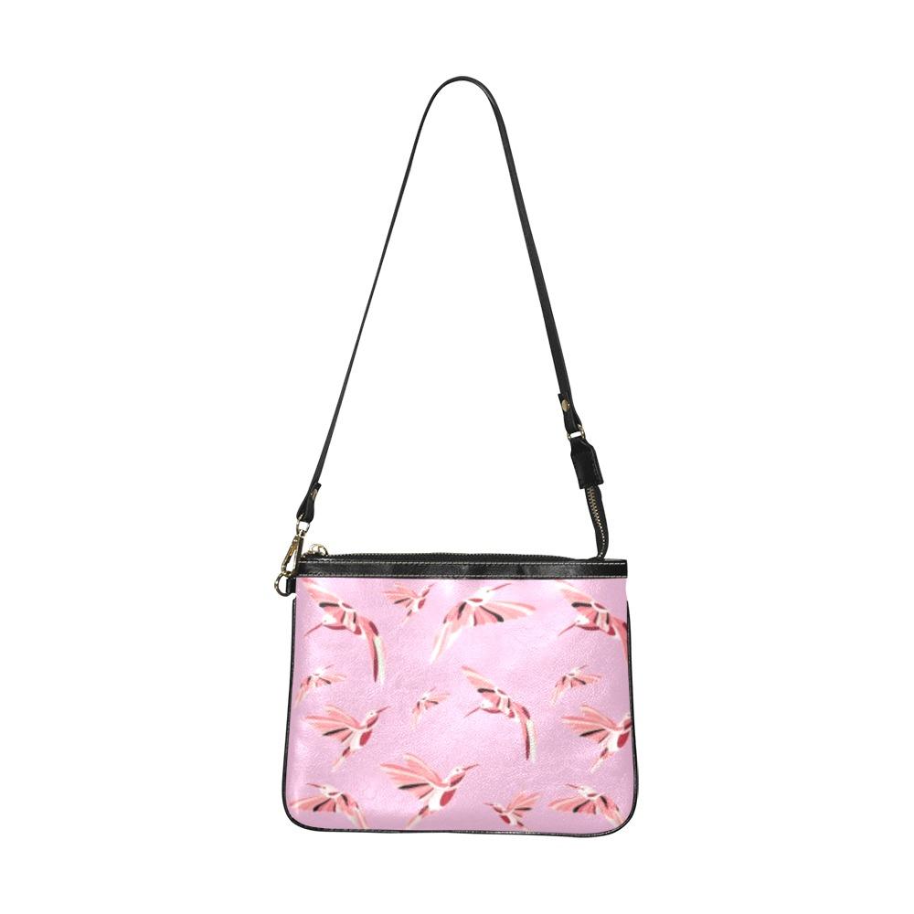 Strawberry Pink Small Shoulder Bag (Model 1710) Small Shoulder Bag (1710) e-joyer 