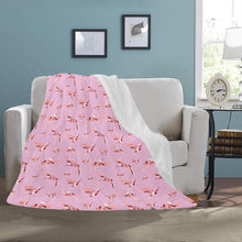 Load image into Gallery viewer, Strawberry Pink Ultra-Soft Micro Fleece Blanket 50&quot;x60&quot; Ultra-Soft Blanket 50&#39;&#39;x60&#39;&#39; e-joyer 
