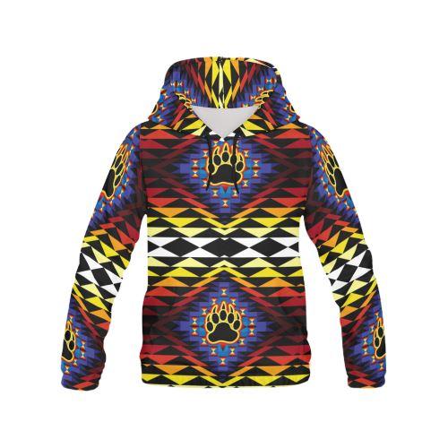 Sunset Bearpaw Blanket All Over Print Hoodie for Women (USA Size) (Model H13) All Over Print Hoodie for Women (H13) e-joyer 