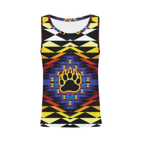 Sunset Bearpaw Blanket All Over Print Tank Top for Women (Model T43) All Over Print Tank Top for Women (T43) e-joyer 