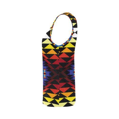 Sunset Bearpaw Blanket All Over Print Tank Top for Women (Model T43) All Over Print Tank Top for Women (T43) e-joyer 